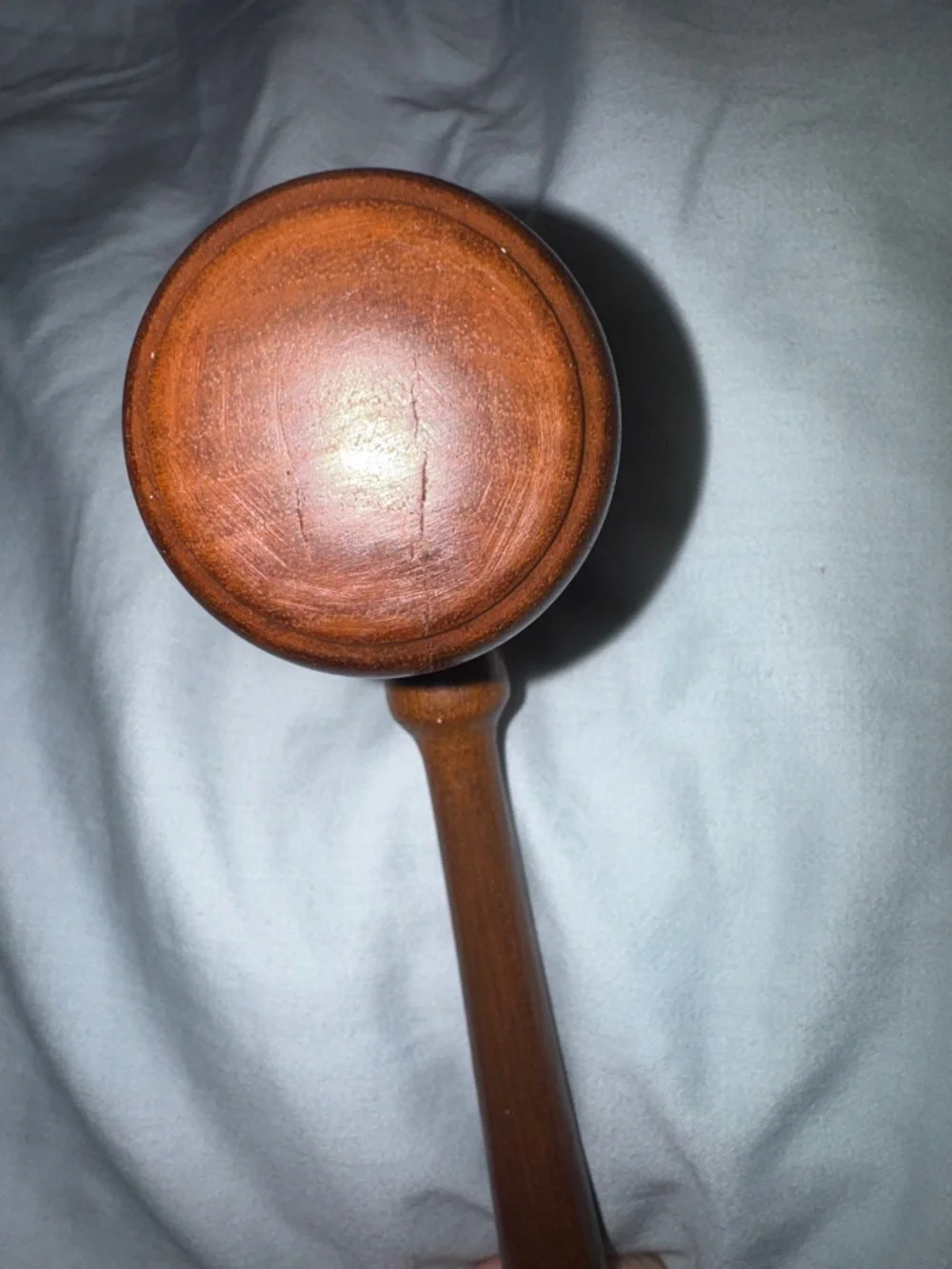 Professional Solid Walnut Gavel & Sounding Block Set - Excellent Condition